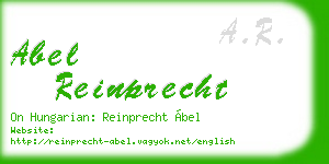 abel reinprecht business card